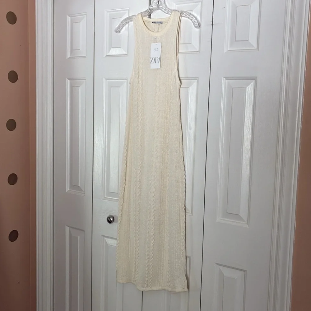ZARA Cable Knit Dress - Picture 3 of 7